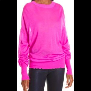 Helmut Lang
Distressed Sheer Cashmere Pink Sweater